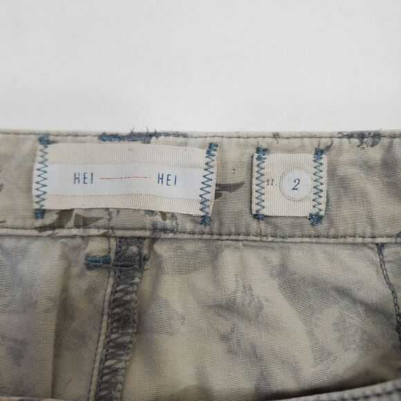 Hei Hei Anthropologie Jeans Camo Cargo Utility Pockets Lightweight Women's Sz 2 - Picture 13 of 16